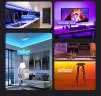 5M/10M/15M/20M listwy RGB LED Light 5050 wstążka taśma LED z IR 44Key kontroler na boże narodzenie w domu światła 6